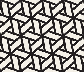 Vector monochrome seamless pattern. Abstract geometric pattern.