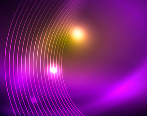 Shiny circles glowing abstract background