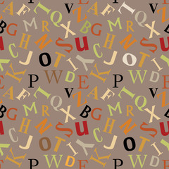 abc ALPHABET ABSTRACT textile design  seamless pattern background 
