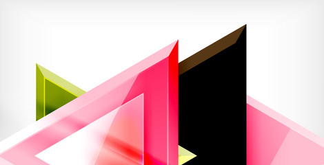 3d triangular vector minimal abstract background design, abstract poster geometric design