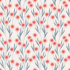 Sweet flower seamless pattern.