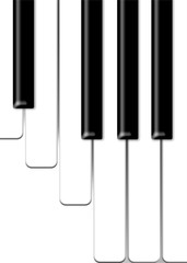 Fototapeta premium Piano Keyboard Background Illustration