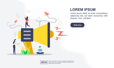 Vector illustration concept of marketing strategy with character. Modern illustration conceptual for banner, flyer, promotion, marketing material, online advertising, business presentation