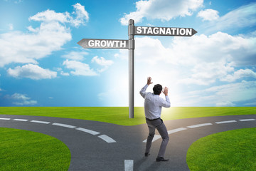 Concept of choice between growth and stagnation