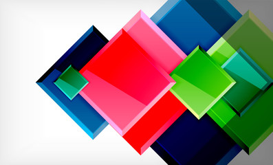 Colorful square and rectangle blocks background