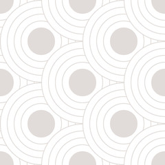 Abstract retro pattern of geometric shapes. Neutral  mosaic backdrop. Geometric wave of circles  background, vector