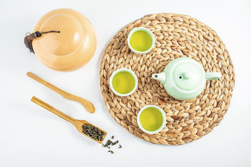 Chinese tea ceremony Tieguanyin tea and tea