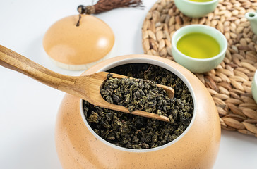 Chinese tea ceremony Tieguanyin tea and tea