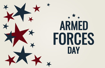 Armed forces Day card or background. vector illustration.