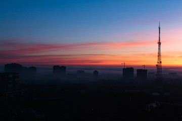 morning city, in the open air