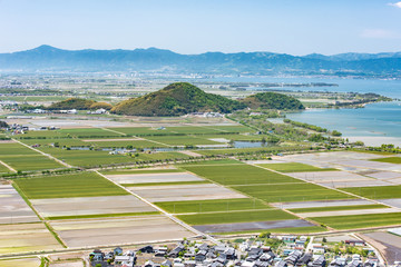 八幡山からの琵琶湖風景
