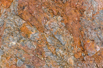 Rock texture and surface background. Cracked and weathered natural stone background.