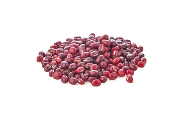 Azuki bean on white background