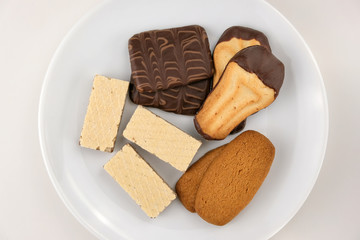 Assorted shortbread dough biscuits