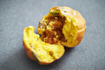 Korean pumpkin and sunflower seed cake 