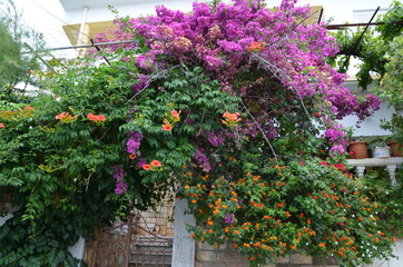 Greece Crete landscape mountains road panorama sea shore sun beach