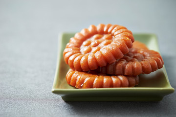 Yakgwa, Korean traditional honey cookie 