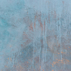 Stucco blue wall background or texture