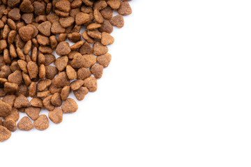 cat food on white background