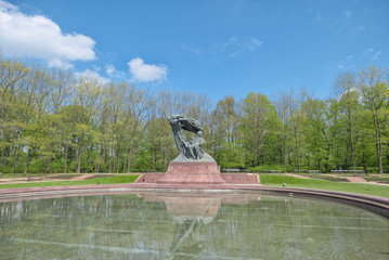Frederic Chopin monument in Lazienki Park