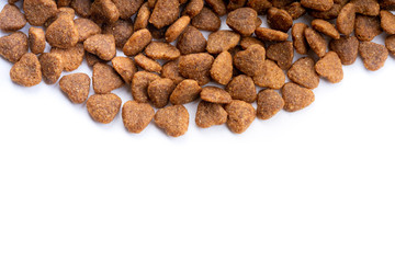 cat food on white background