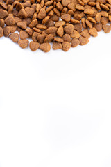 cat food on white background