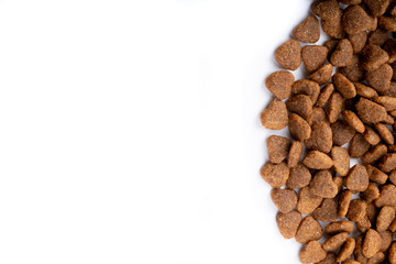 cat food on white background