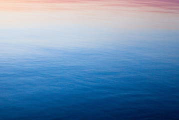 Water surface at sunset.