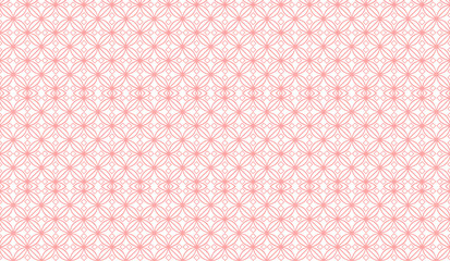 Pink seamless pattern based on Japanese geometric ornament