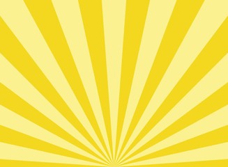 Sunlight abstract wide background. Yellow and white color burst horizontal background.