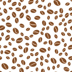 Obraz premium Coffee seamless vector pattern for Cup mug, restaurant or cafe menu design. 