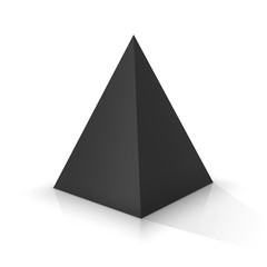 Black square pyramid