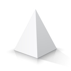 White square pyramid