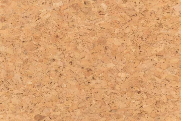 Fotobehang Abstract brown corkboard or cockboard texture background. Natural wood surface for material design element. Beige cork board wallpaper © zephyr_p