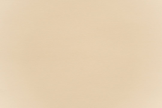 Abstract beige striped paper texture background or backdrop. Empty note page or parchment sheet for decorative design element. Simple light brown textured surface for journal template presentation.