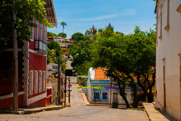Olinda, Pernambuco, Brazil: The historic streets of Olinda in Pernambuco, Brazil with its...