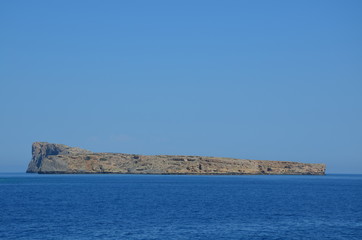 Greece Crete landscape mountains road panorama sea shore sun beach