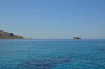 Greece Crete landscape mountains road panorama sea shore sun beach