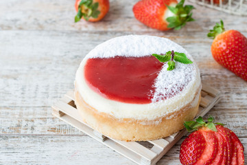 Strawberry Portioned Cheesecake