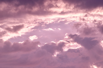 Obraz premium Pink sunset sky. Beautiful sky.