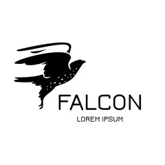 Falcon Eagle Bird Logo Template vector icon