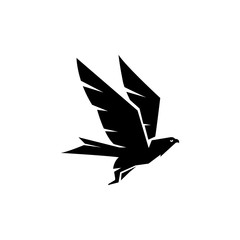 Falcon Eagle Bird Logo Template vector icon
