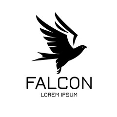 Falcon Eagle Bird Logo Template vector icon