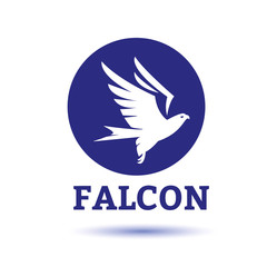 Falcon Eagle Bird Logo Template vector icon