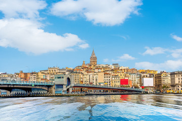 Galata Tower and bridge in Istanbul