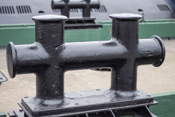 mooring at the pier iron