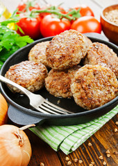  Buckwheat  burgers on the pan