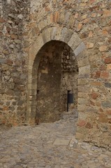 Fototapeta na wymiar Medieval stone arch 