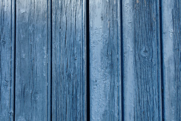 Blue old Wood Window