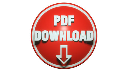 3d render. PDF icon 3d concept